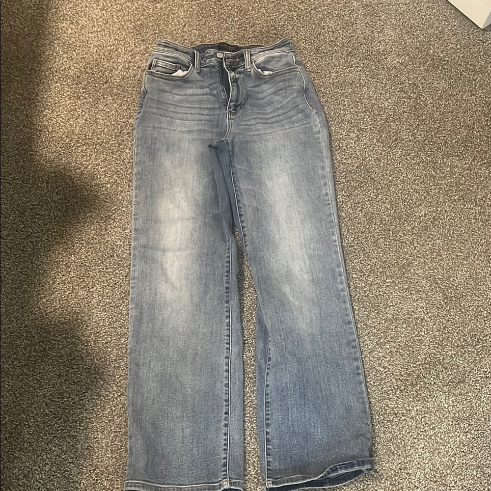 Judy Blue Flare Wide Leg Blue Jeans